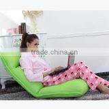 Fabric Comfortable Floor Chair Without Leg for Single Using With 5 Steps to Adjust Waist. thumbnail-2