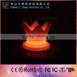 Foshan Furniture Modern Decoration Outdoor Colorful LED Flower Pot Furniture/Llluminated LED Plastic High Planters thumbnail-1