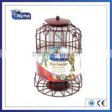 Traditional Wild Bird Squirrel Guard Proof Metal Caged Haning Bird Seed Feeder thumbnail-2