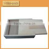 High Quality Small Unfinished Wooden Box With Slide Lid thumbnail-2