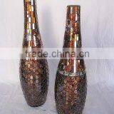 High Quality Green Color Glass Flower Pot thumbnail-1