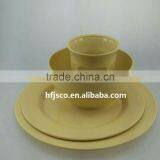 Compostable FDA Certificated New Products 2016 Bamboo Fiber Dinnerware Sets