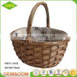Hanging Food Storage Baskets Fruit Wicker Basket Storage thumbnail-2