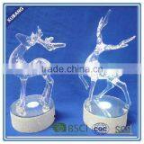 Clear Bright Christmas Deer Statue Christmas Reindeer With LED Light thumbnail-3