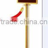 Stanchions With Ropes & Sign Frame thumbnail-1
