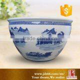 Blue and White Ceramic Flower Pot thumbnail-2