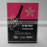 Bevel Full Color Printing Crystal Wine Award and Throphy thumbnail-1