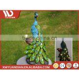 New China Products For Sale Art Work Resin Craft Peacock Solar Home Solar Led Ground Light thumbnail-4