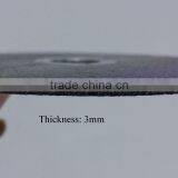 5" 125x3x22.2mm Flat Resin Bonded Reforced Cutting Wheel for Metal thumbnail-3