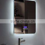 Frameless IP54 LED Lighted Waterproof Bathroom Smart Mirror TV With Light thumbnail-1
