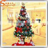 2015 New Product Xmas Tree Needle Pine Tree Fiber Optic Decorative Plastic Mini Christmas Trees for Home Decoration thumbnail-5