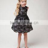 New 2015 Girl Dress Black Lace Kids Clothes Vintage Baby Girls Dresses Designer Children Clothing Princess Dress Special Events thumbnail-2