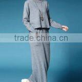 2016 New Latest Spring Autumn Women 2 Pieces Suits Loose Sweater Pullover Plus Skirt thumbnail-1