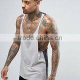 2017 High Quality Best Price Summer Custom Contract Grey Gym Wear Comfortable Cotton Polyester Fashion Men's Sport Tank Tops thumbnail-1
