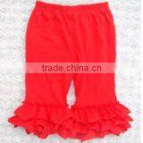 China Product and Low Price Wholesale Best Selling Boutique Cotton Ruffle Pants for Baby Kids for Spring and Autumn Wearing thumbnail-3