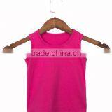 Wholesale Cheap Baby Clothing 100% Cotton Baby Girl Vest Children Summer Simple Solid Color Waistcoat thumbnail-3