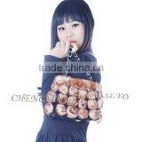 CX-H-13 Latest Fashion Design Ladies Genuine Rabbit Fur Hand Bag thumbnail-1