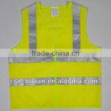 High Visibility Reflective Vest Closure With Front Hook and Loop or Zipper thumbnail-1
