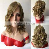Fashion Synthetic Hair Women Long Curly Blonde Cheap Cosplay Party Wig Full Lace Wigs thumbnail-3