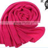 Wholesale Scottish Solid Plain Blank Cheap Cashmere Knitted Scarf thumbnail-2