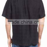 Tonal Plaid Men's Button up Long Tshirt thumbnail-2