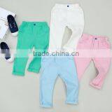 Wholesale Children Denim Ruffle Pants Children Pants With Different Colors thumbnail-3
