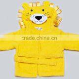 Yellow Lion Terry Cotton Hooded Bathrobe for Promotion thumbnail-3