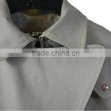 New Fashion Ladies Trench Coat Classic Style Custom Made Jacket Lady Grey Wool Trench Coat thumbnail-4