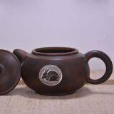 China Pure Hand Engraving Rabbit Clay Tea Pot Coffee Pot thumbnail-3