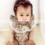 S17528A 2017 Baby Gilrs Rompers Vintage Floral Girl Jumpsuit thumbnail-1