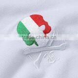 Custom Mens Blank Polo Shirt 65% Cotton 35% Polyester Blend Contrast Color Collar Custom Polo Shirts thumbnail-4