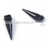 14mm Acrylic Ear Stretcher Expander Tapers Black Ear Stretcher Body Piercing Jewelry thumbnail-3