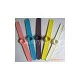 Personalized and Colorful Different Custom Silicon Rubber Bracelets, Plastic Silicon Wristband
