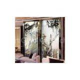 10mm Silver Foil Decorative Glass Panels / Glass With Flat Shape For Partition thumbnail-1