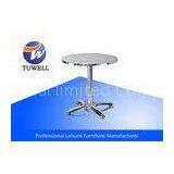 Silver Patio Stainless Steel Outdoor Table , Outdoor Tables And Chairs