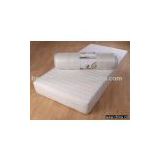 Viscoelastic foam mattress with corner label