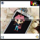 3D Cute Owl Bird PVC Cell Phone Headset Dust Plug thumbnail-1