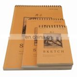 good quality peforated wire bound coloured cover Sketch pad