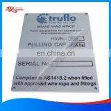 Industry Nameplate With Hole Self Adhesive Sticker High Quality Badge Metal Name Plate thumbnail-2