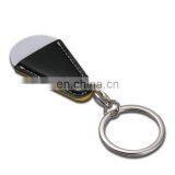 Competitive Price Black PU Leather Keychain,Metal Keyring, Key Holder Souvenirs thumbnail-2