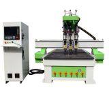 PVC wood door production line CNC wood router machine 1325 with three spindles ATC CNC router price for sale