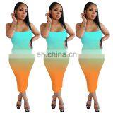 New Arrivals Wholesales Women Backless Tie Dyed Casual Dresses Ladies Bodycon Sexy Dresses Women Summer Dresses thumbnail-3