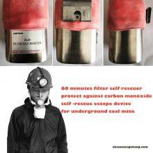 60 Minutes Carbon Monoxide Filtering Self Rescuer Respirator