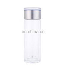 500ML Double Wall Insulated Glass Water Bottle With Tea Infuser for Office