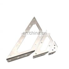 Steel angle iron metal triangle shelf bracket L Shaped with Holes for Furniture Cabinet
