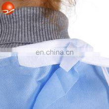 PP/CPE/SMS Disposable Reinforced/Knitted Surgical Apparel/Medical/ Exam/Operation Isolation Gown thumbnail-4