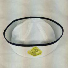 Manufacturers wholesale new white sailor hat flat Europe and the United States navy hat party hats navy captain wind