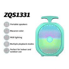 ZQS1331 OEM Bass Sound Portable 3-inch Speaker 5W Power Wireless Bluetooth Speaker for Outdoor thumbnail-2