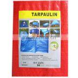PE Tarpaulin,tent Material, Waterproof Outdoor Plastic Cover, Blue Poly Tarp, Hdpe Fabric Quality Choice thumbnail-1