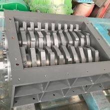 High Efficiency Double Shaft Small Mini Compost Scrap Metal Iron Aluminium Shredder Machine for Sale thumbnail-4